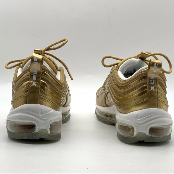 Nike Air Max 97 Metallic Gold Women's Running Sneakers - Picture 9 of 13